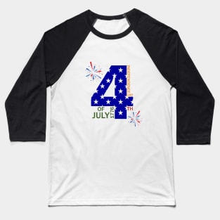 4th of july independence day Baseball T-Shirt